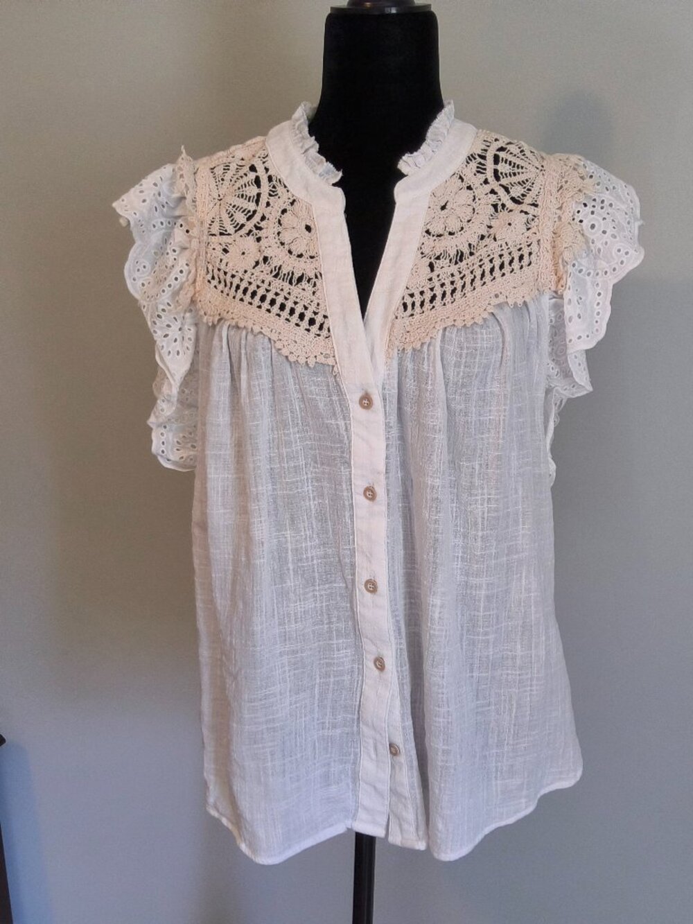 Democracy Ivory Blouse